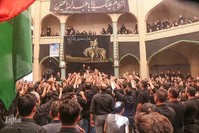 مراسم نخل‌برداری در حسینیه نظر کرده یزد‎
