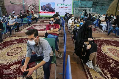 واکسیناسیون دانشجوین دانشگاه آزاد و فردوسی مشهد
