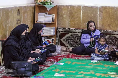 سفره صلوات در بقعه امامزاده بی بی خدیجه(س) شیراز‎‎