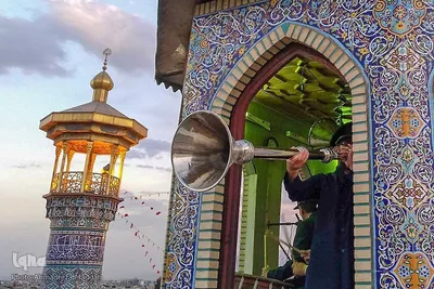 آیین نقاره ‌زنی در حرم حضرت شاهچراغ(ع)