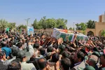 تشییع پیکر شهید علی‌اکبر معصومی‌نژاد در اراک/عکاس:طاها نظیری