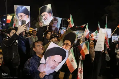 تجمع دانشجویان دانشگاه شیراز در حمایت از ایران مقتدر