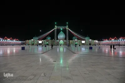 چراغانی مسجد جمکران در آستانه نیمه شعبان