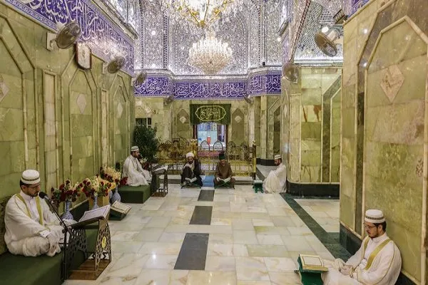 إنطلاق الختمة القرآنية الرمضانية في الصحن العباسي بكربلاء + صور