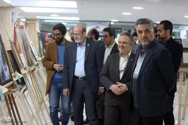 بازدید رییس جهاد دانشگاهی از  نمایشگاه هنر‌های قرآنی قلم
