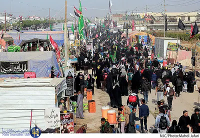 شور و حال زائران حسینی در آستانه اربعین
