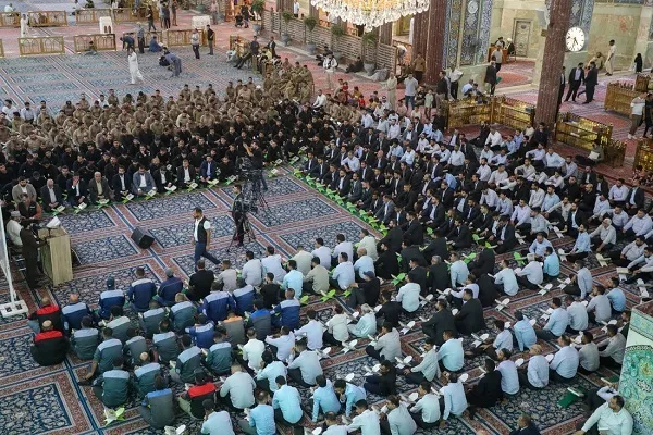 تقرير مصور | محفل قرآني في کربلاء إستذكاراً لأرواح خدّام الحسين (ع)