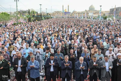 نماز عید سعید فطر در حرم حضرت عبدالعظیم(ع)