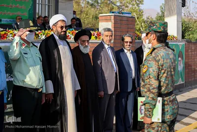 مراسم صبحگاه مشترک نیروهای نظامی و انتظامی استان همدان