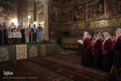 آیین عشای ربانی در کلیسای وانک اصفهان