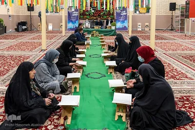 آیین جزءخوانی در آستان امامزاده محمد (ع) کرج