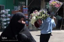 بازار گل شهید محلاتی در روز ملی گل