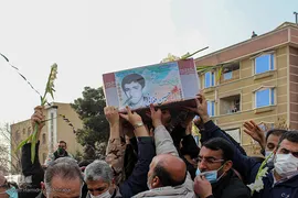 مراسم خاکسپاری و تشیع پیکر شهید «حسین فغانی»