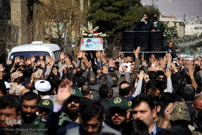 آیین تشییع پیکر شهید مدافع حرم، شهید محمد قنبریان در سمنان