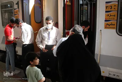 آیین افتتاح دومین قطار مسافرتی یزد - مشهد
