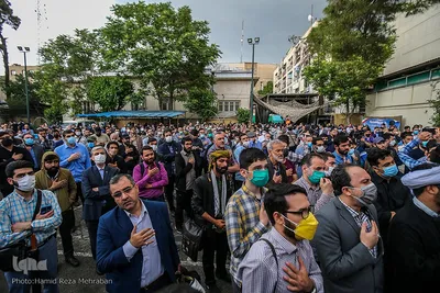 مراسم وداع با هنرمند انقلابی حاج نادر طالب زاده
