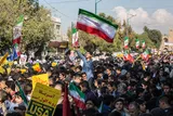 راهپیمایی ۱۳ آبان در قزوین
