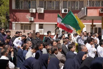 اجتماع کادر بهداشت و درمان لرستان در اعلام انزجار از حملات آمریکا و اسرائیل به مراکز درمانی کشور