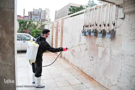 استمرار ضدعفونی منازل و مجتمع های مسکونی در اهواز