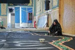عکس | مشق دلدادگی به رهبر شهید در آستان مسجد جمکران