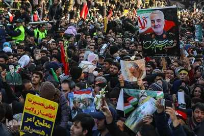مراسم تشیع پیکر شهید سپهبد حاج قاسم سلیمانی در دانشگاه تهران