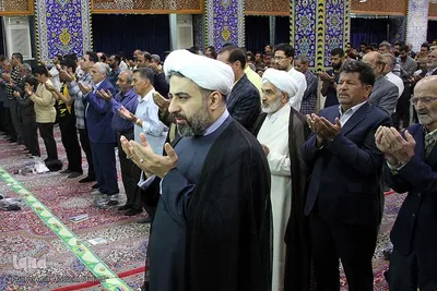 نماز عید فطر در مسجد روضه محمدیه یزد