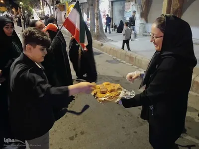 تجمع شبانه حمایت از مدافعان وطن و جشن مهر ماندگار ویژه ازدواج زوجین جانفدا در اهر