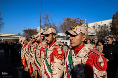 تشییع پیکر مطهر پنج شهید گمنام در تبریز‎