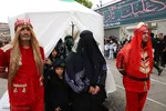 نمایش خیمه سوزان و حرکت نمادین کاروان اسرای کربلا – شهرستان اهر