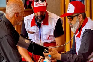 حماسه صاحب‌عزاهای سرخ و سفید پوش در مراسم تشییع قائد شهید امت