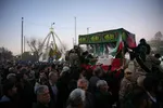 تشییع پیکر دو شهید گمنام در الشتر و نورآباد