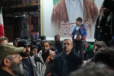 تشییع پیکر شهیدان «احمد میرزاوند» و «مرتضی بهاروند» و بیعت جامعه قرآنی لرستان با سومین رهبر انقلاب