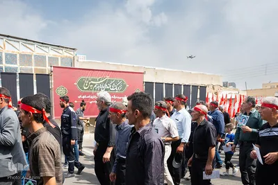 آیین بدرقه ستاد اربعین شهرداری اصفهان به کربلای معلی