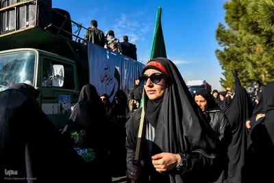 تشییع ۶ شهید گمنام دوران دفاع مقدس در البرز
