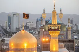 آیین سنتی اذن عزا در حرم مطهر رضوی