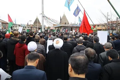 اجتماع مردم ساری در سوگ رهبر شهید خود، امام خامنه‌ای (ره)