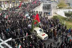 مراسم تشییع پیکرهای مطهر ۱۰ شهید گمنام دفاع مقدس در شیراز