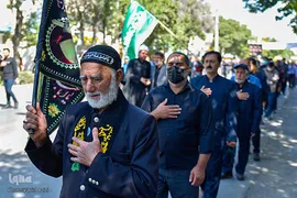 آیین پیاده‌روی جاماندگان اربعین حسینی در بجنورد