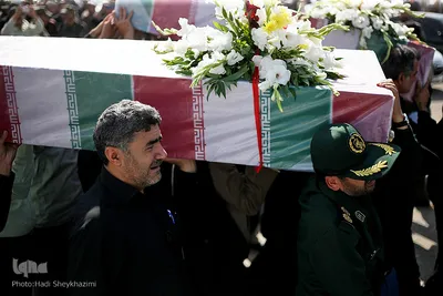 استقبال از ۹ شهید گمنام دفاع مقدس در تبریز