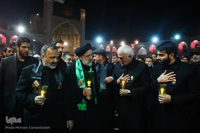 مراسم شام غریبان امام رضا(ع) در حرم مطهر رضوی