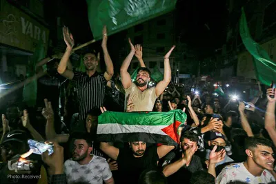 جشن پیروزی مقاومت مردم فلسطین