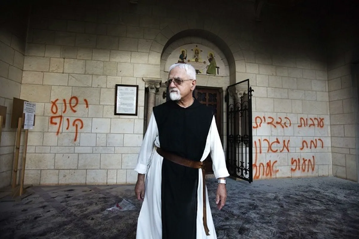 Zionist Settlers’ Attacks against Christian Sanctities in Palestine on Rise