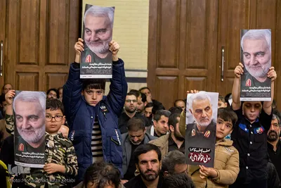 سوگواری شهادت سردار قاسم سلیمانی درمسجددانشگاه بوعلی سینا