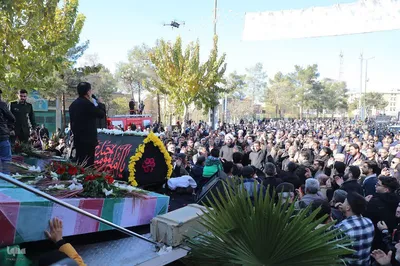 مراسم تشییع ۶ شهید گمنام در سمنان