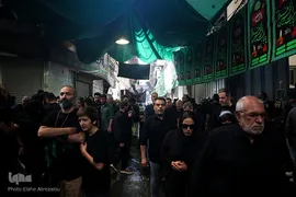 عزاداری عاشورا در چهارراه گلوبندک