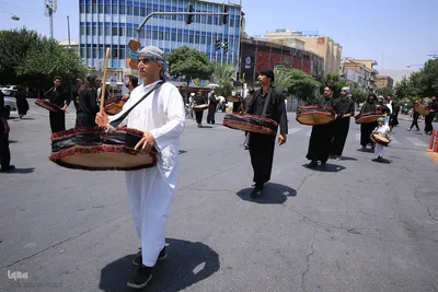 آیین خیمه‌سوزان ظهر عاشورا در شیراز