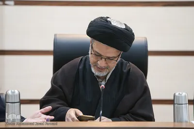 حجت الاسلام سید سعیدرضا عاملی، دبیر شورای عالی انقلاب فرهنگی در جلسه شورای توسعه فرهنگ قرآنی