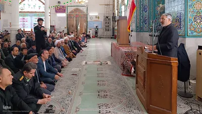 اقامه نماز جمعه بخش نیاسر شهرستان کاشان