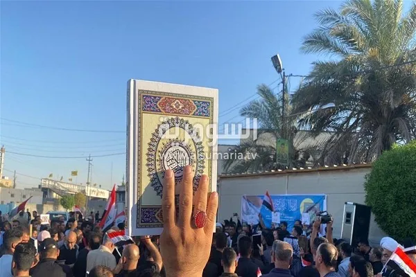 تظاهرات کربلایی‌ها علیه قرآن‌سوزی