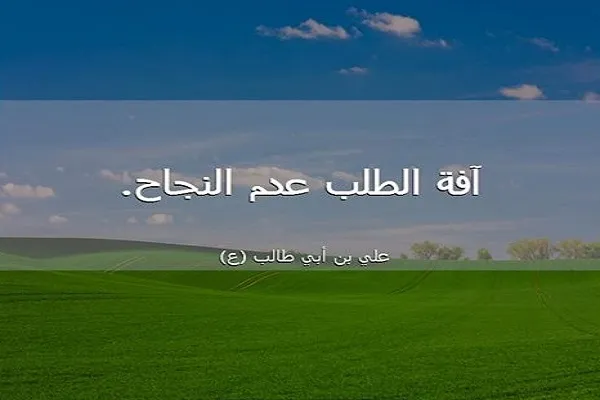 آفة الطلب من منظور الامام علي(ع)